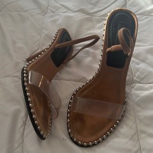 Alexander Wang Sling Back Nova Heels Nude / Clear